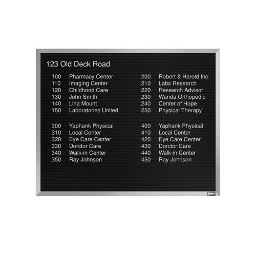 AARCO Framed Wall Mounted Letter Board & Reviews Wayfair